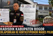 Kadisdik Bogor KCBI Resmi Dilaporkan ke Kortastipidkor Mabes Polri