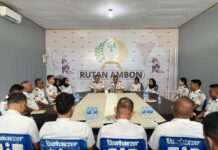 Dalam Upaya Tingkatkan Pelayanan, Rutan Ambon Terima Pengarahan dari Kalapas Ambon
