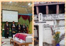 Indahnya Ulos Sibolang Yang Dipakai Keturunan alm Rugun Naibaho (istri alm Jan Peter Sitanggang) di Ibadah Tutup Peti