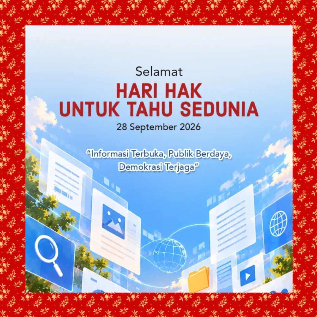 R Wendeilyna Simarmata, Selamat Hari Hak untuk Tahu Sedunia 2026: Ketika Informasi Publik Menjadi Kekuatan Masyarakat R Wendeilyna Simarmata, Selamat Hari Hak untuk Tahu Sedunia 2026: Ketika Informasi Publik Menjadi Kekuatan Masyarakat