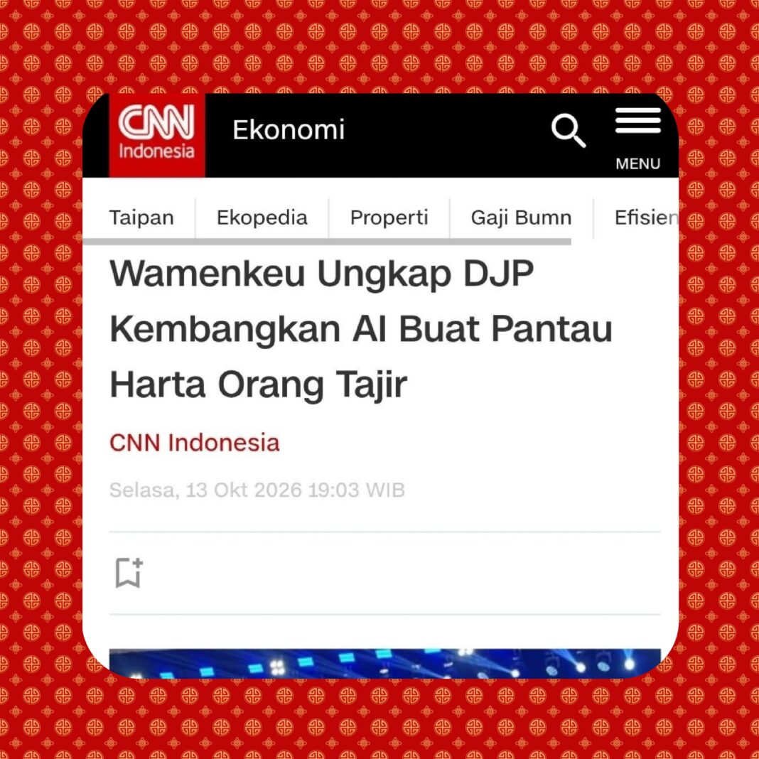 R Wendeilyna Simarmata, Yuk Simak, DJP Kembangkan AI untuk Memantau Harta Orang Kaya, Perlindungan Data Pribadi Diabaikan ? R Wendeilyna Simarmata, Yuk Simak, DJP Kembangkan AI untuk Memantau Harta Orang Kaya, Perlindungan Data Pribadi Diabaikan ?