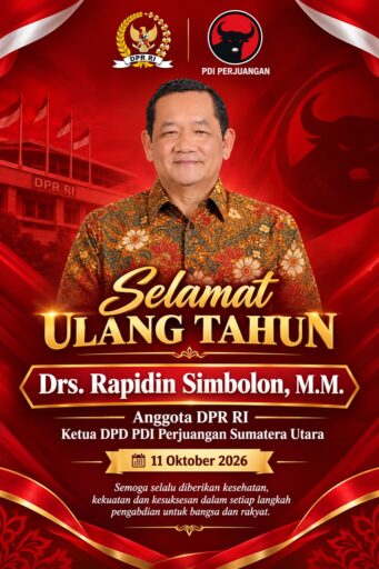 Yayasan Tarombo Dalihan Natolu Ucapkan Selamat Ulang Tahun kepada Rapidin Simbolon, Anggota DPR RI Komisi XIII Yayasan Tarombo Dalihan Natolu Ucapkan Selamat Ulang Tahun kepada Rapidin Simbolon, Anggota DPR RI Komisi XIII